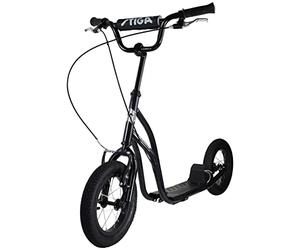 STIGA Trottinette Tout Terrain AIR avec Grandes Roues, Frein à Main et Béquille Stable - Ajustable en Hauteur - Convient à partir de 7 Ans - Capacité de Poids jusqu'à 100kg - Marque Suédoise Renommée