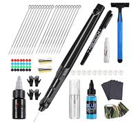 STIGMA Hand and Poke Kit Tattoo Kit Kit de Stylo à Main Professionnel Kit d'Outils de Tatouage Bricolage avec Encres d'Aiguilles Tattoo Grip Tape Fournitures de Tatouage TN01-1