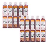 Stihl 07813198401 Ensemble de 20 flacons d'huile pour moteur 2 temps 100 ml