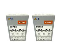 Stihl 2x 3/8" Rapid Super 3 (RS3) chaîne de scie 50 cm 3/8" 1,6 mm 72 TG 2 pièces ( 2x 36260000072 )