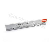 Stihl Boîte de 6 limes à tronçonneuse pour chaînes .404 ST5605 772 5506 5,5 mm
