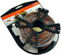 Stihl 00009304301 Fil de coupe cruciforme avec partie carbone, 00009304304, Orange