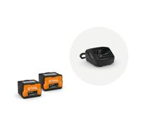 Kit 2 Batteries AK30S Et Chargeur AL101 D'Origine STIHL Starter Set AK30S Plus