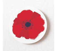 stika.co Lot de 24 étiquettes en papier motif coquelicot rouge - Remembering Our Heroes - Autocollant Coquelicot rouge hommage pour le jour du Souvenir, Anzac, Jour de l'Armistice