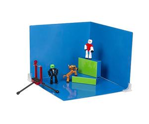 StikBot Studio Zanimation avec animal de compagnie - Comprend 2, 1 cheval, 1 support de téléphone et 1 arrière-plan réversible - dans un emballage écologique