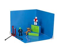 StikBot Zanimation Studio avec animal de compagnie - Comprend 2, 1 cheval, 1 support de téléphone et 1 toile de fond réversible - dans un emballage écologique