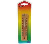 STIL Thermomètre en Bois - 140 x 30 mm - Naturel
