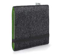 Stilbag Finn Étui de protection en feutre pour liseuse Tolino Epos 3 - Fabriqué en Allemagne - Couleur : anthracite/vert