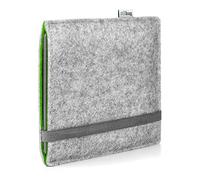 Stilbag Finn Étui de protection en feutre pour liseuse Tolino Epos 3 - Fabriqué en Allemagne - Couleur : gris clair/vert