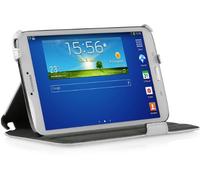 STILGUT Housse Compatible avec Samsung Galaxy Tab 3 8.0 avec Fonction de Support et de présentation, Blanc