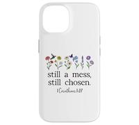 Still a Mess Still Chosen God Bible Verse 1 Corinthians 1:27 Coque pour iPhone 14