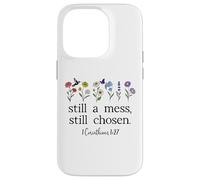 Still a Mess Still Chosen God Bible Verse 1 Corinthians 1:27 Coque pour iPhone 14 Pro