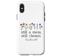 Still a Mess Still Chosen God Bible Verse 1 Corinthians 1:27 Coque pour iPhone X/XS
