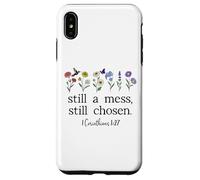 Still a Mess Still Chosen God Bible Verse 1 Corinthians 1:27 Coque pour iPhone XS Max