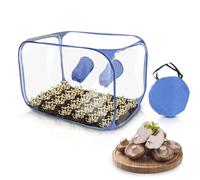 Still Air Box, Kit de Culture de Champignons Portable et Pliable, PVC 2 Ports de Bras 35.5x23.5x23.5' in Diameter Mycology Fume Hood Propagation Stations for Mushroom Lovers