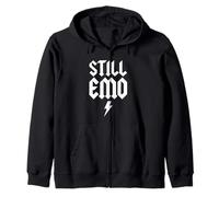 Still Emo Elder Emo Grunge Punk Graphic Goth Gothic Vintage Sweat à Capuche