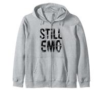 Still Emo Elder Emo Grunge Punk Graphic Goth Gothic Vintage Sweat à Capuche