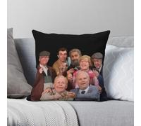 Still Game Character Taie d'oreiller carrée en polyester et lin velours imprimé fermeture éclair Housse de coussin décorative pour la maison