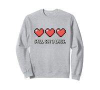 Still Got 3 Lives Jeu vidéo rétro Amusant Pixel Hearts Sweatshirt