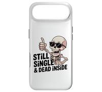 Still Single & Dead Inside Squelette Sarcasme Funny Anti Love Coque pour iPhone Air