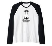 Still Waiting for My Alien Abduction UFO Humor Manche Raglan