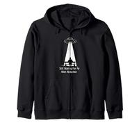 Still Waiting for My Alien Abduction UFO Humor Sweat à Capuche