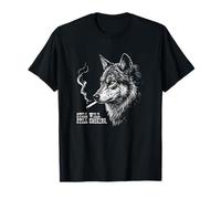 Still Wild Still Smoking, graphisme amusant de Rebel Wolf T-Shirt