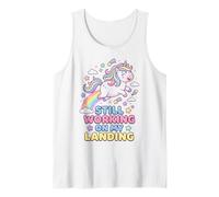 Still Working on My Landing Adorable Licorne Arc-en-Ciel Débardeur