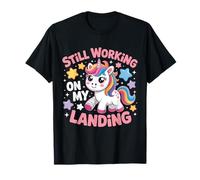 Still Working on My Landing Blessure au Bras cassé Licorne Mignonne T-Shirt