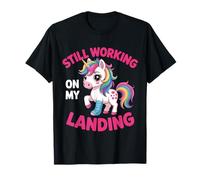 Still Working on My Landing Blessure au Bras cassé Licorne Mignonne T-Shirt