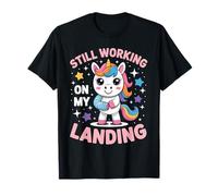 Still Working on My Landing Blessure au Bras cassé Licorne Mignonne T-Shirt