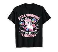 Still Working on My Landing Blessure Bras cassé Licorne Mignonne T-Shirt