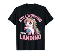Still Working on My Landing Blessury Cute Unicorn Broken Arm T-Shirt