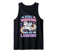 Still Working on My Landing Licorne Arc en Ciel Débardeur