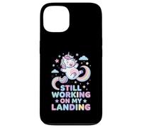 Still Working on My Landing Licorne Arc-en-Ciel Mignon Coque pour iPhone 13