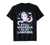 Still Working on My Landing Licorne Arc-en-Ciel Mignon T-Shirt