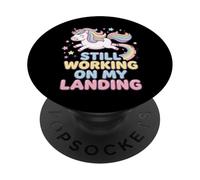 Still Working on My Landing Motif Licorne PopSockets PopGrip Adhésif