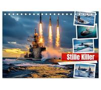 Stille Killer (Tischkalender 2027 DIN A5 quer), CALVENDO Monatskalender: Unter der Oberfläche der Weltmeere operieren sie unsichtbar und nahezu lautlos: moderne U¿Boote.