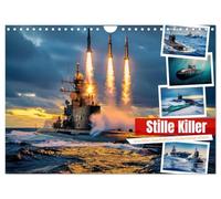 Stille Killer (Wandkalender 2027 DIN A4 quer), CALVENDO Monatskalender: Unter der Oberfläche der Weltmeere operieren sie unsichtbar und nahezu lautlos: moderne U¿Boote.