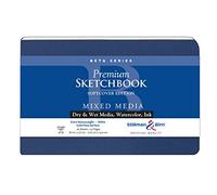 Stillman & Birn Beta Series Carnet de croquis à couverture souple, 21,6 x 14 cm, 270 g/m² (très lourd), papier blanc, surface pressée à froid