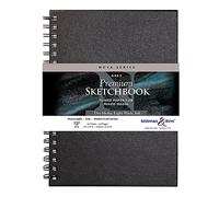 Stillman & Birn Nova Series Carnet de croquis à spirales gris, 17,8 x 25,4 cm, 150 g/m² (lourd), papier gris, surface à grain moyen