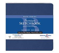 Stillman & Birn Square Softcover Sketchbook, Beta Series, 26 Sheets of Extra Heavyweight White paper, Cold Press Surface, 7.5 x 7.5 inches (301750S)