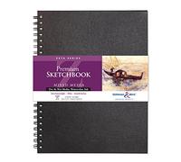 Stillman & Birn Zeta Series Carnet de croquis à spirales, 22,9 x 30,5 cm, 270 g/m² (extra lourd), papier blanc, surface lisse