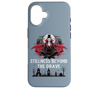 Stillness Beyond The Grave Citation Amusante Vampire Meditation Coque pour iPhone 16
