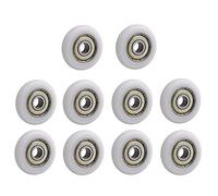 Stillshine 10 Rouleaux à roulement à billes pour porte vitrée,porte de douche,Cabine de douche rouleau,Rouleau guide et roue (8x30x9mm)