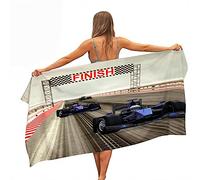 Stillshine. Grande Serviettes Plage Serviettes Bain Absorption l'eau Séchage Rapide Microfibre XL XXL Voiture Course Thème Serviette Enfant Jeunes l'homme Couverture (Couleur1,70x150cm)