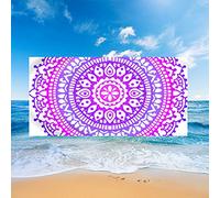Stillshine. Grande Serviettes Plage Serviettes Bain Absorption l'eau Séchage Rapide Microfibre XL XXL Mandala Fleur Thème Serviette Enfant Jeunes l'homme Couverture (B,150x200cm)