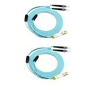 Stillshine. OM3 Câble à Fibres optiques Duplex multimode 50/125 ?m, Armure en Acier Inoxydable, Fiber Optic Cable (1 mètre x 2,LC à St)