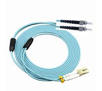 Stillshine. OM3 Câble à Fibres optiques Duplex multimode 50/125 ?m, Armure en Acier Inoxydable, Fiber Optic Cable (30 mètres,LC à St)