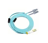 Stillshine. OM3 Câble à Fibres optiques Duplex multimode 50/125 ?m, Armure en Acier Inoxydable, Fiber Optic Cable (30 mètres,LC à SC)